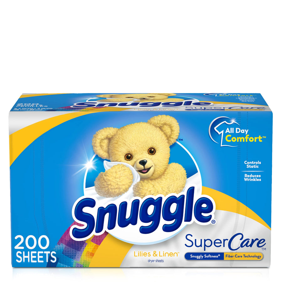 Snuggle fabric softener dryer sheets 200 count