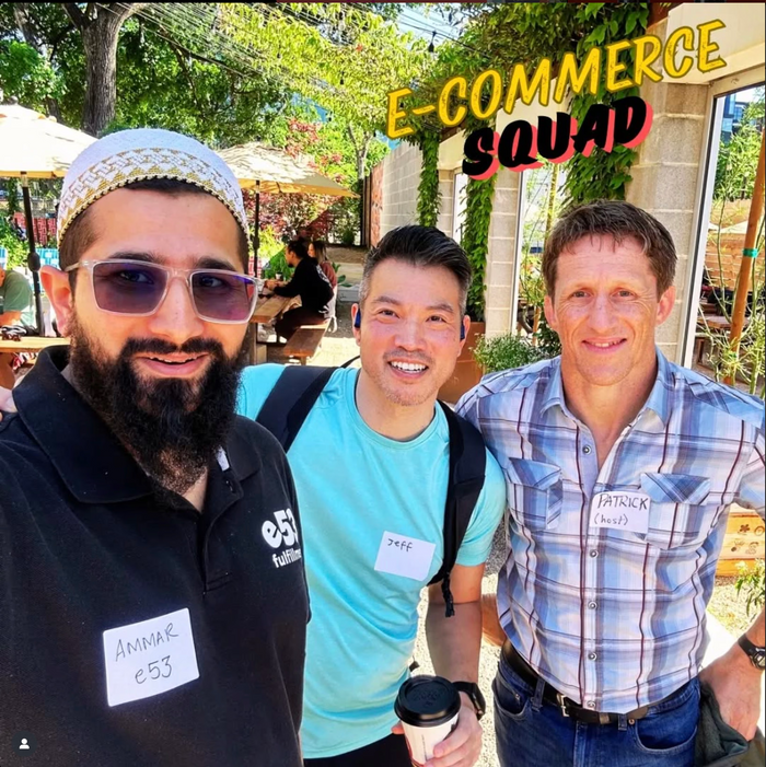 e53 founder at industry event